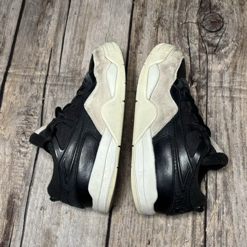 Jordan 4 RM Black Light Bone GS Boys Size 2Y - FQ7936-001